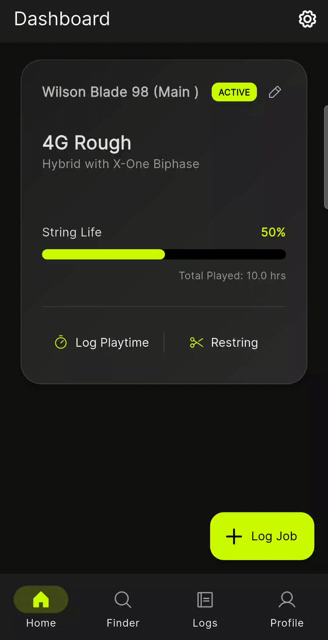 Tennis String MVP App Demo
